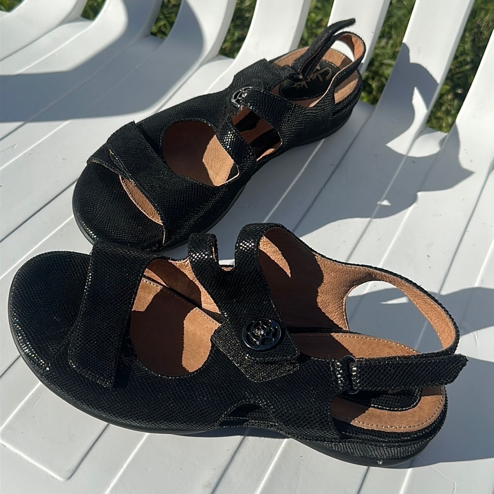 Clarks Artisan Tiffani Aldora Women’s Sandal Size 8w Black